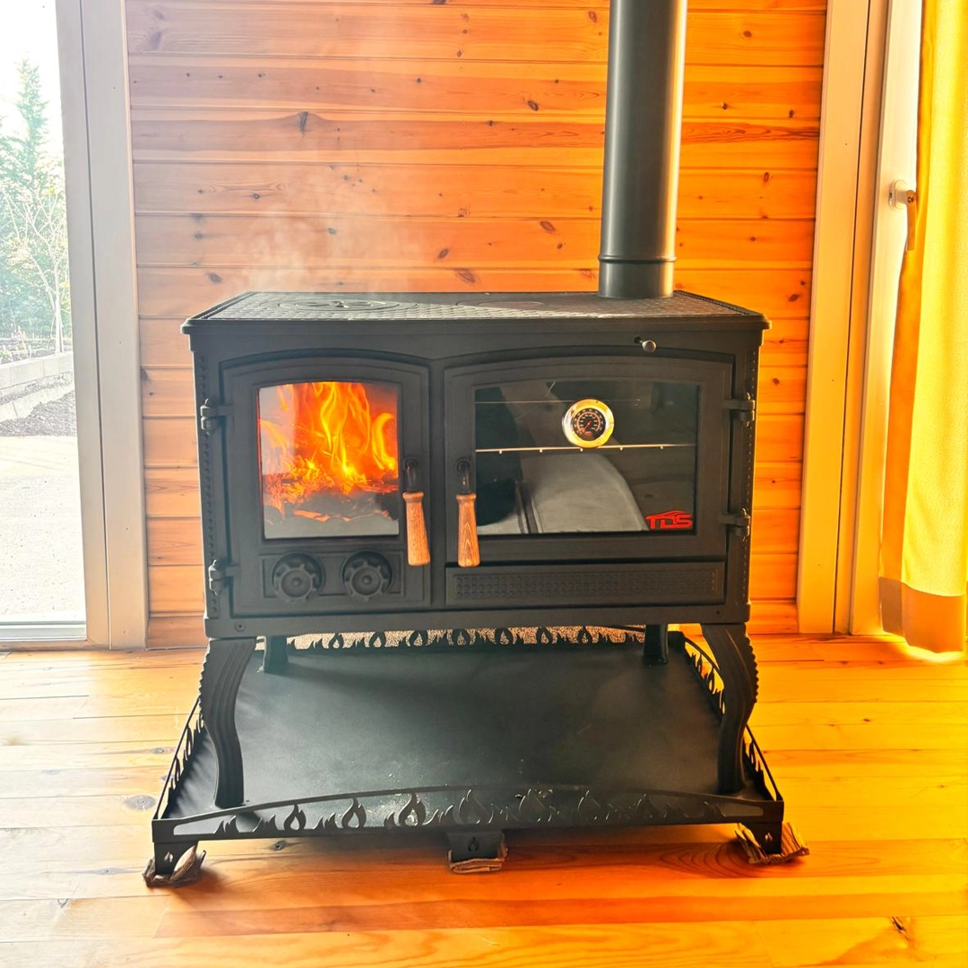 BAKÜ DEKORATİF YATAY KUZİNE DÖKÜM SOBA